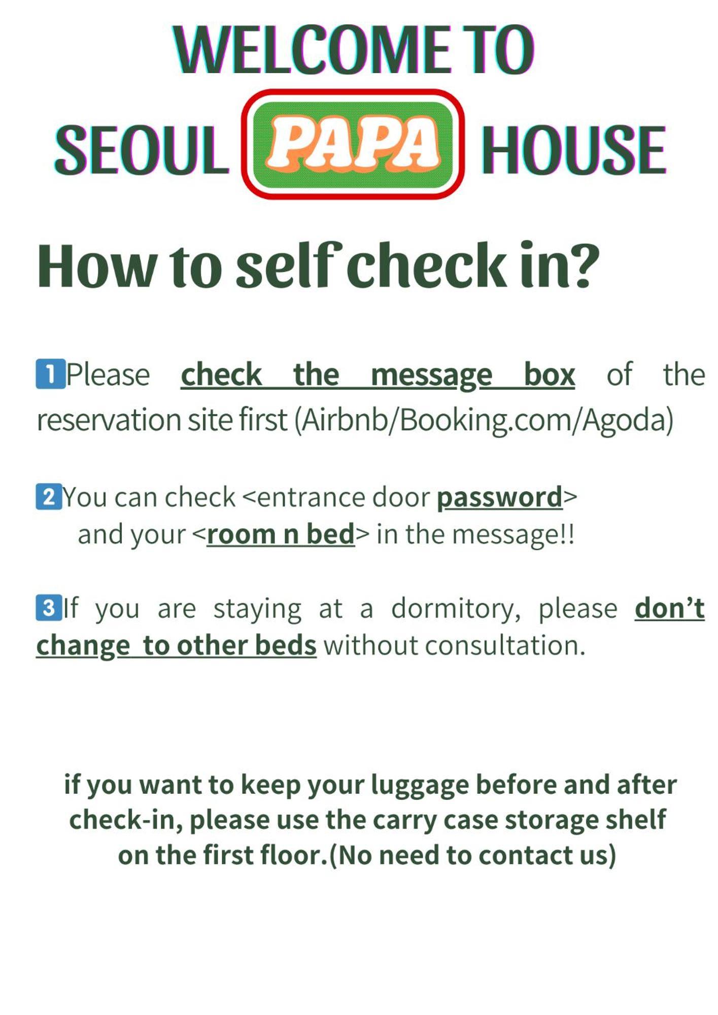 Seoul Papa Guesthouse Exterior foto